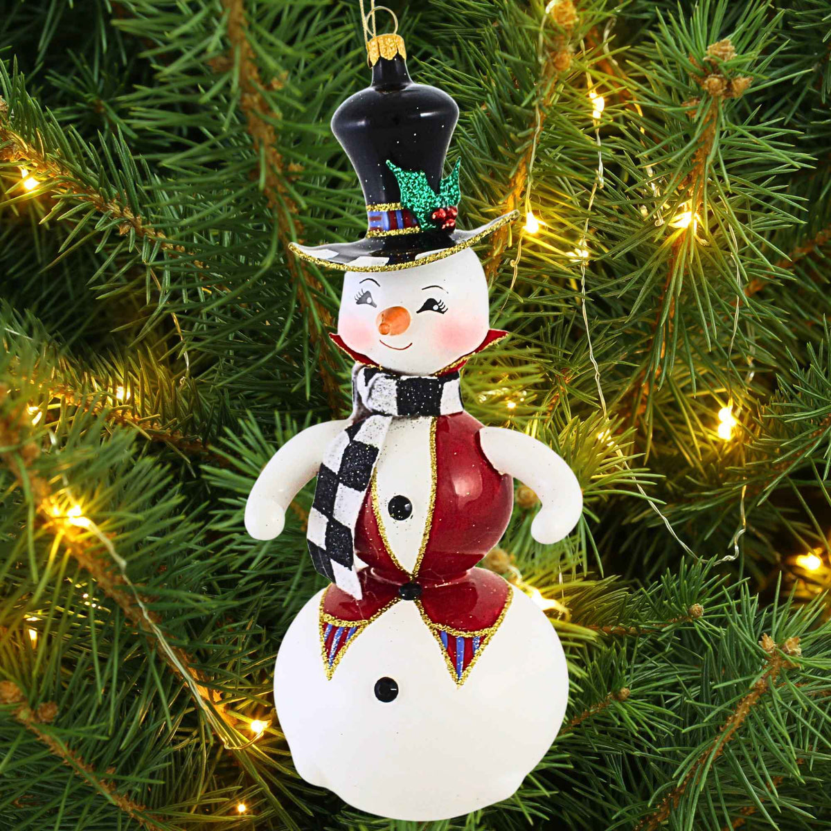 De Carlini Italian Ornaments Tinsel Tanenbaum - - SBKGifts.com
