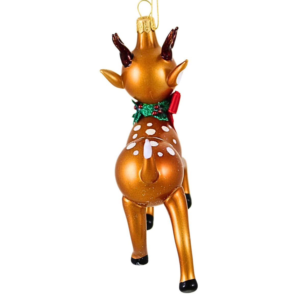De Carlini Italian Ornaments Penny The Playful Reindeer - - SBKGifts.com