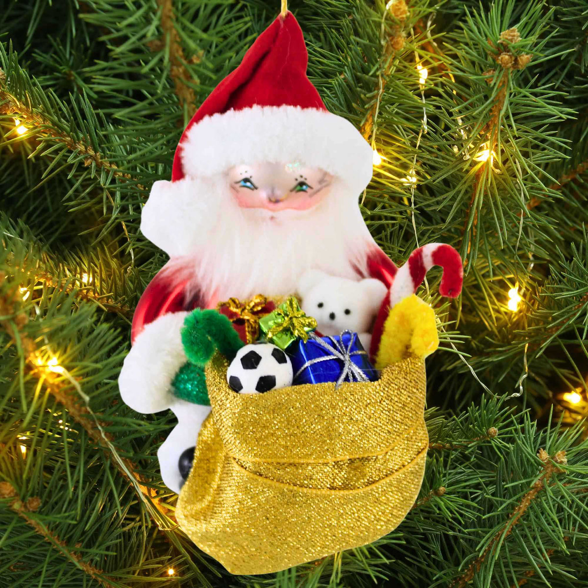 De Carlini Italian Ornaments Santa And The Christmas Toys - - SBKGifts.com
