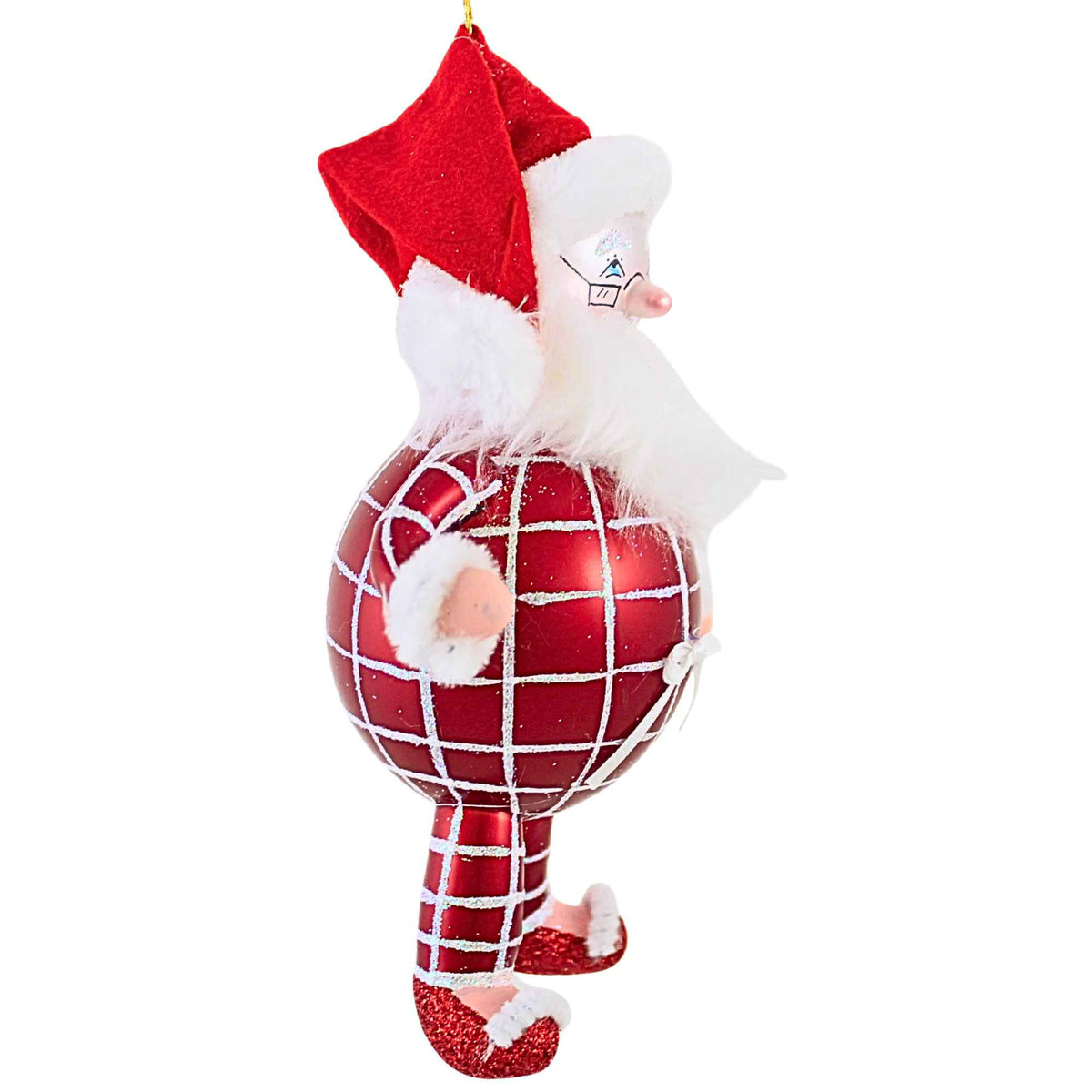De Carlini Italian Ornaments Cozy Claus - - SBKGifts.com