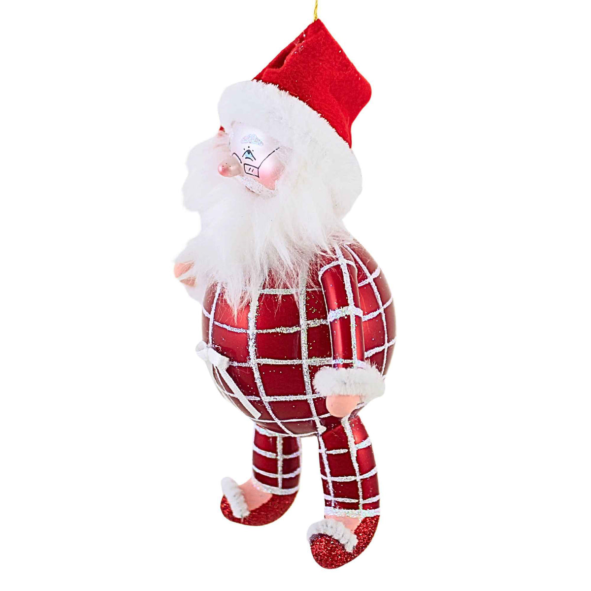 De Carlini Italian Ornaments Cozy Claus - - SBKGifts.com