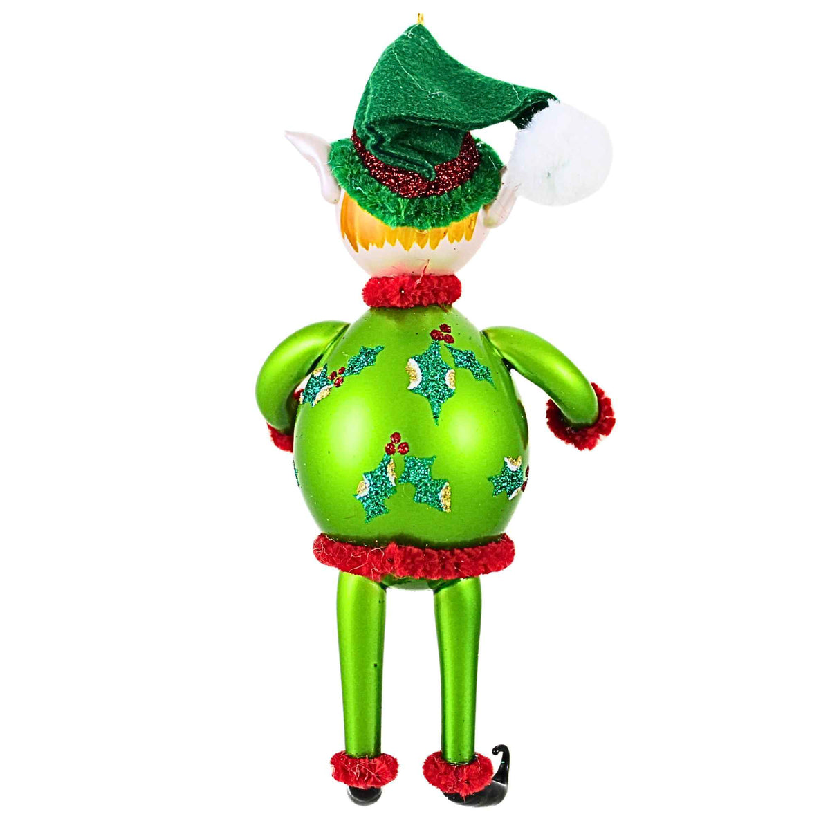 De Carlini Italian Ornaments Holly Jolly Jammies - - SBKGifts.com