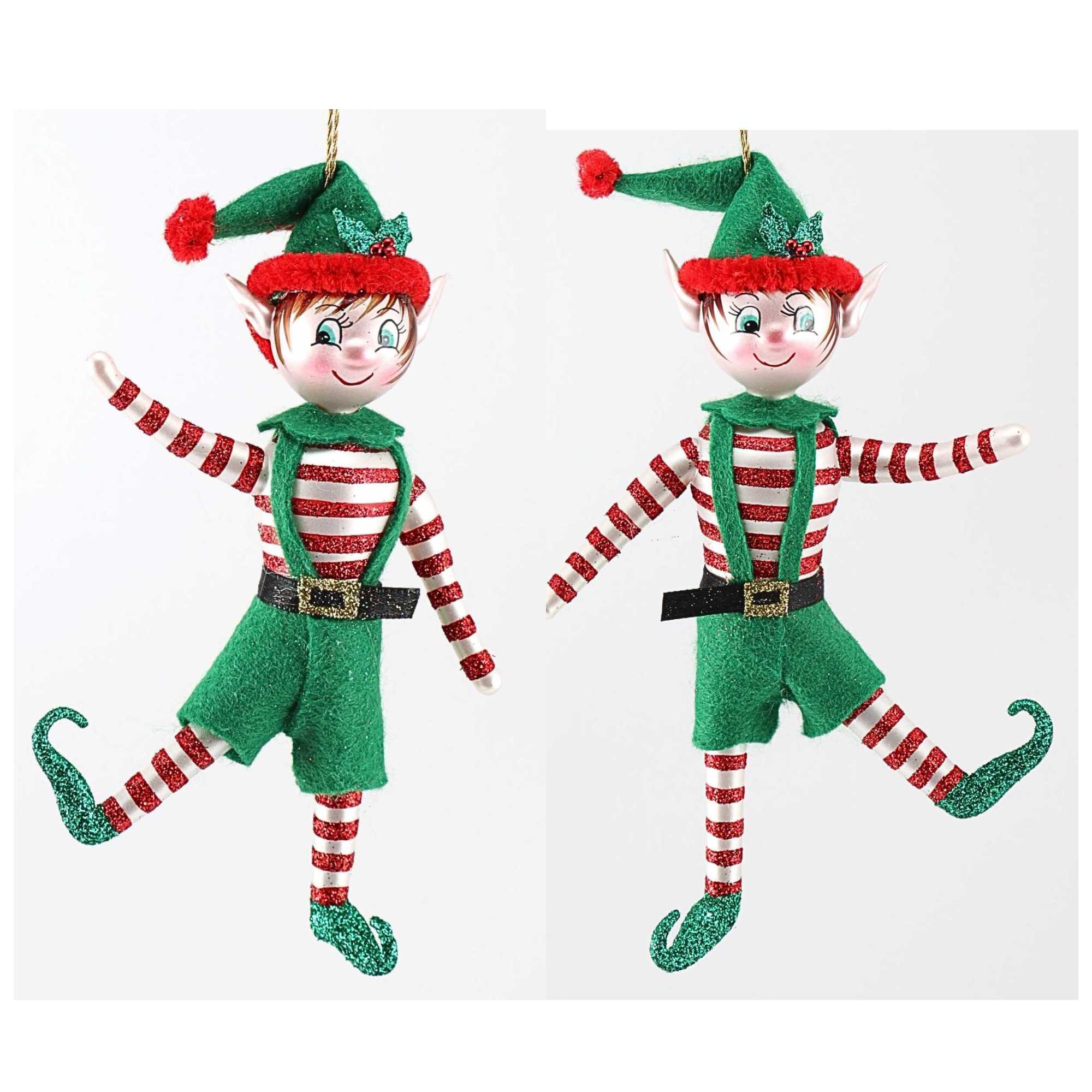 De Carlini Italian Ornaments In Milo & Merry Twirltoe, , Mgd059