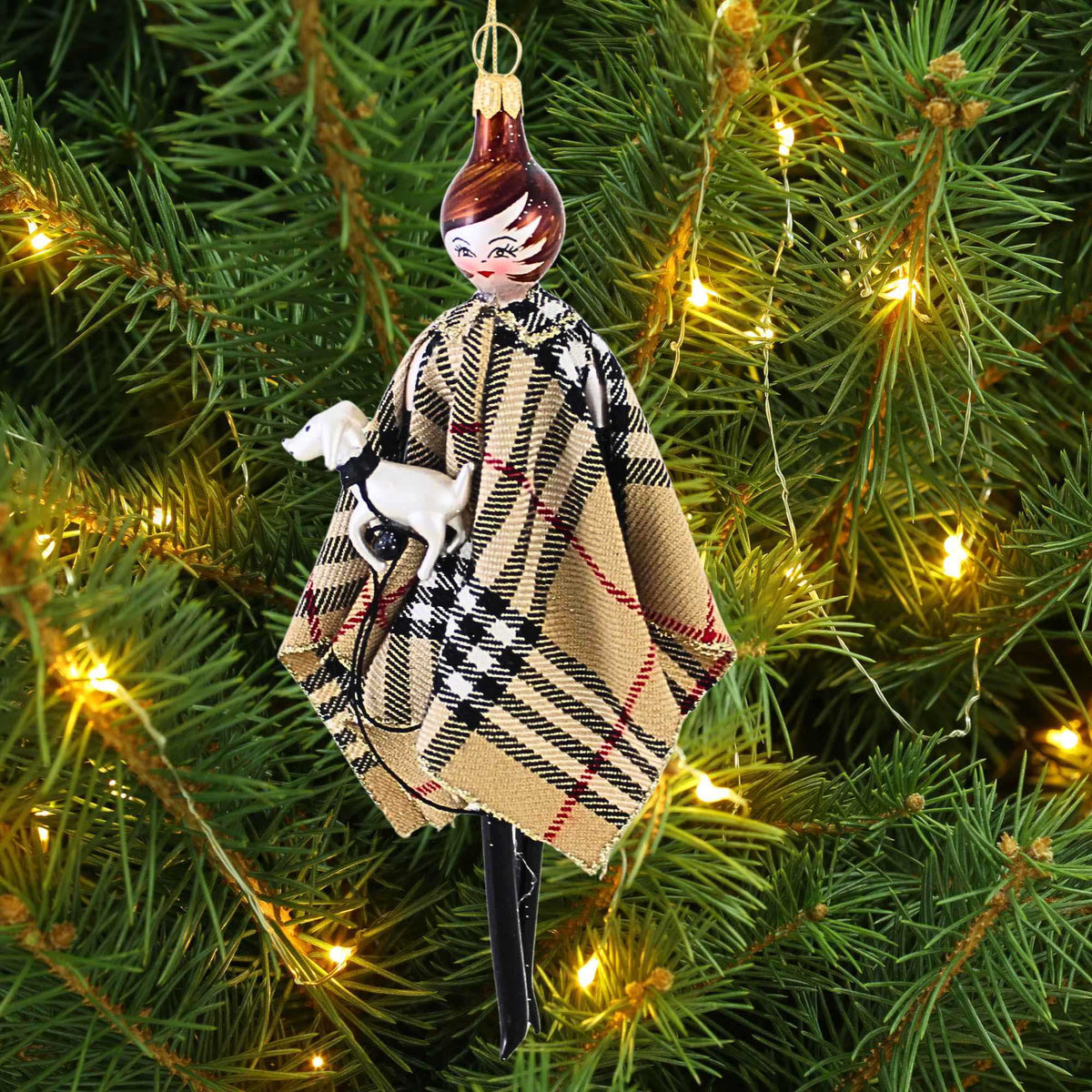 De Carlini Italian Ornaments Juliet And Yves The Dog - - SBKGifts.com