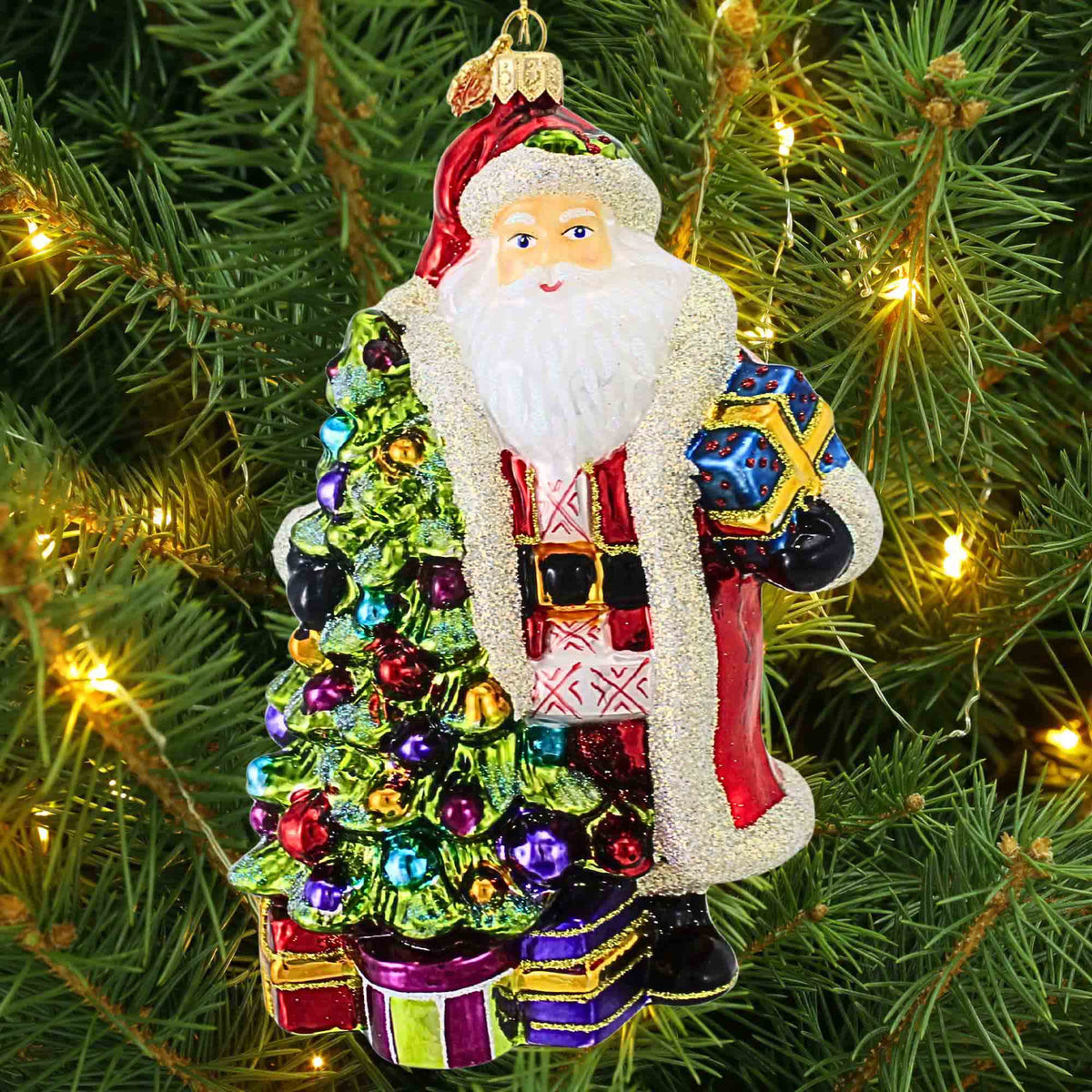 Huras Family Santa Looks Best By The Tree - - SBKGifts.com