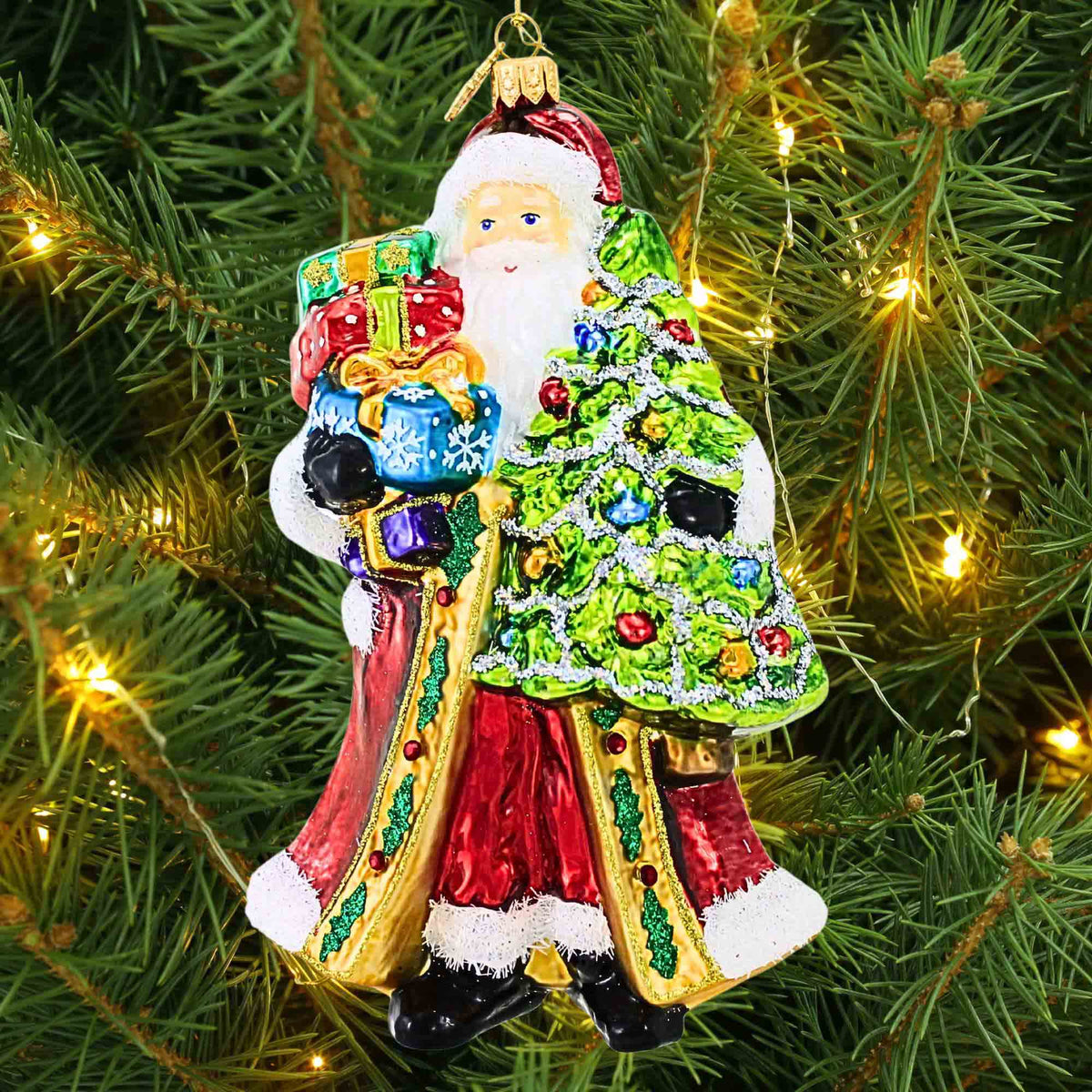 Huras Family Santa's Glittering Tree - - SBKGifts.com