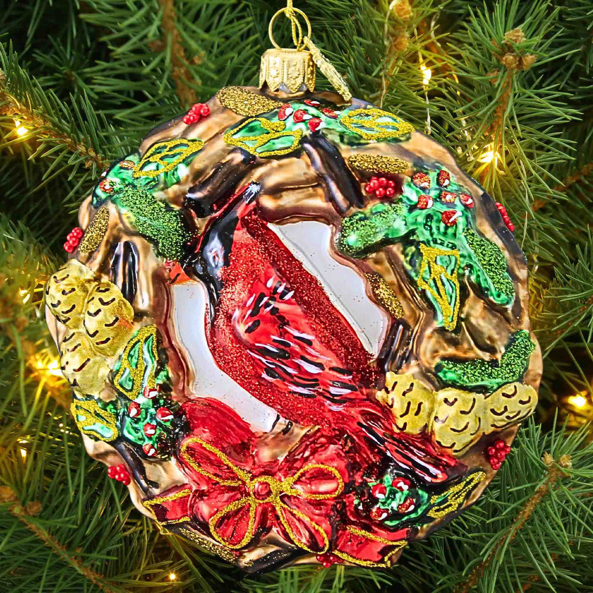 Huras Family A Visit From A Friend Wreath - - SBKGifts.com