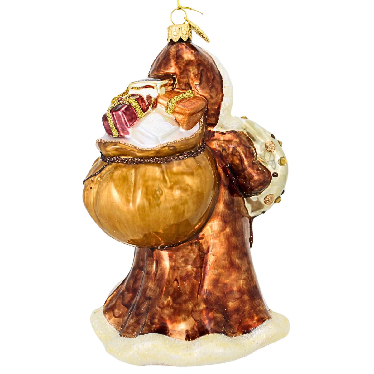 Huras Family Mocha Mousse Holiday Cheer Santa - - SBKGifts.com