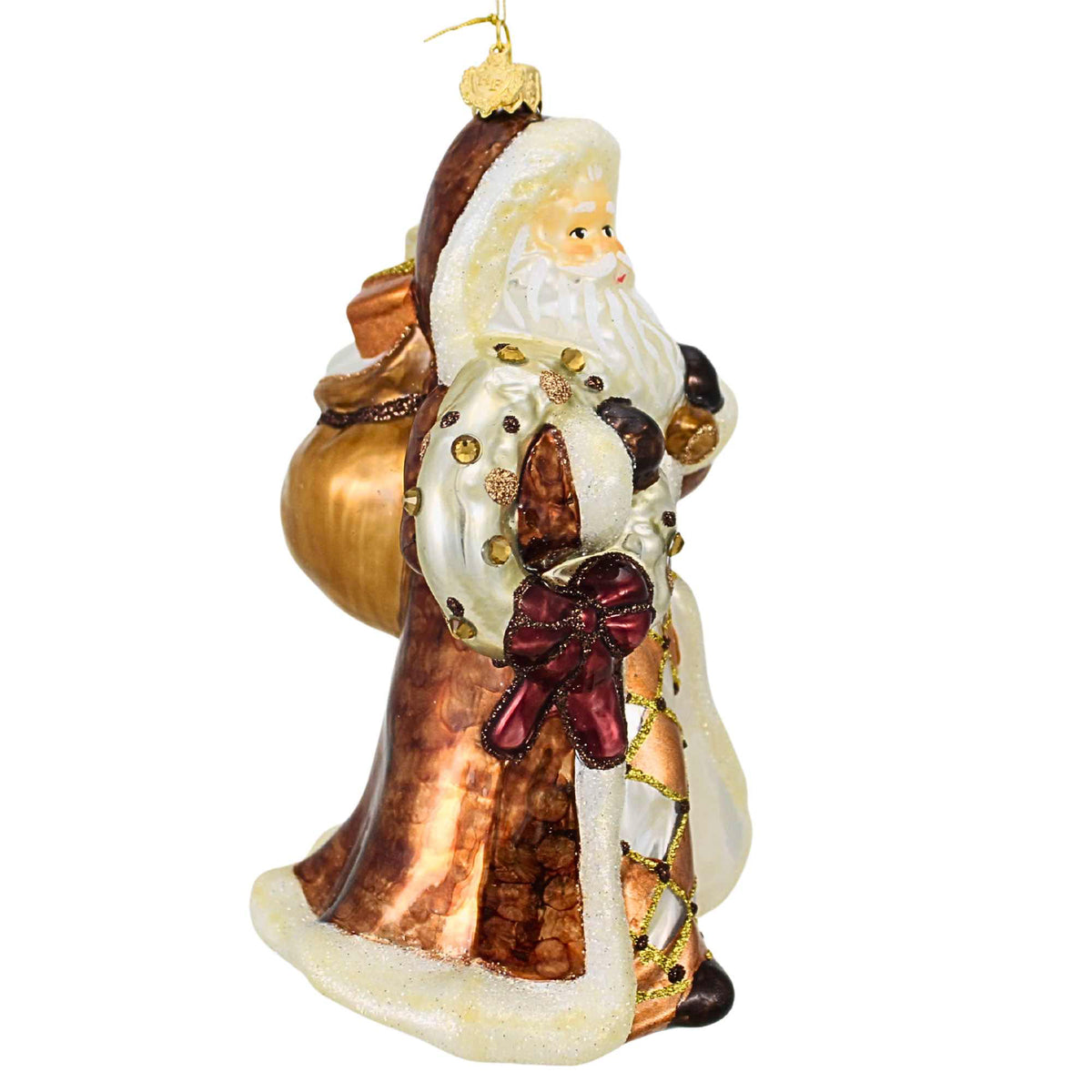 Huras Family Mocha Mousse Holiday Cheer Santa - - SBKGifts.com
