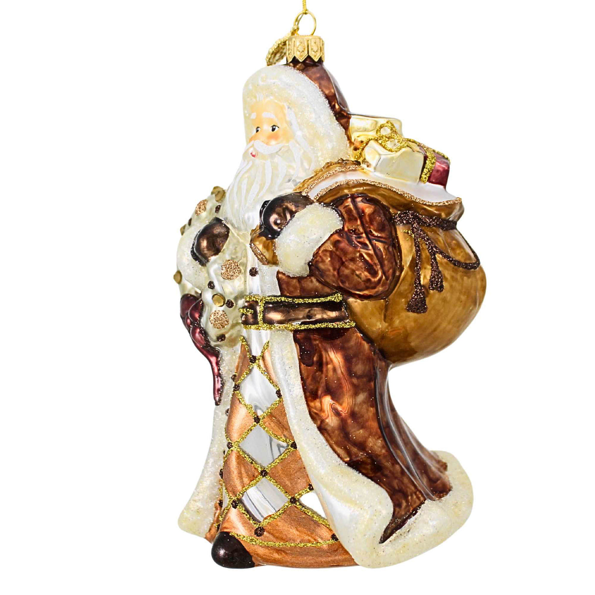 Huras Family Mocha Mousse Holiday Cheer Santa - - SBKGifts.com