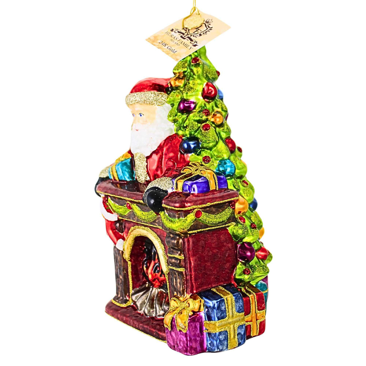 Huras Family 24K Gold The Holly Hearth - - SBKGifts.com