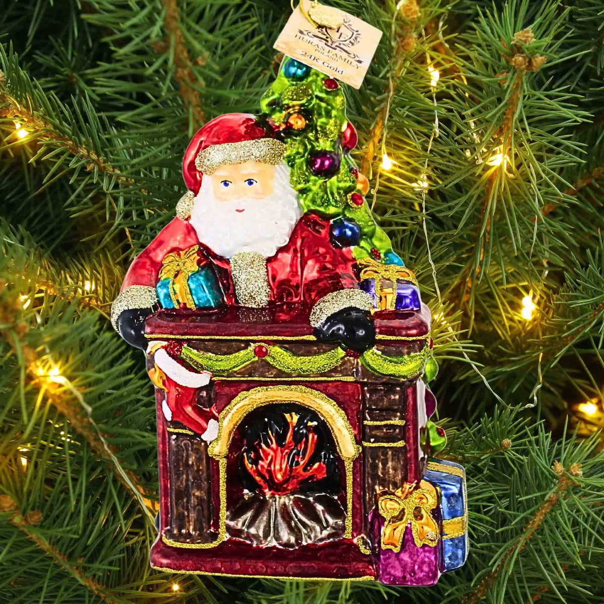 Huras Family 24K Gold The Holly Hearth - - SBKGifts.com