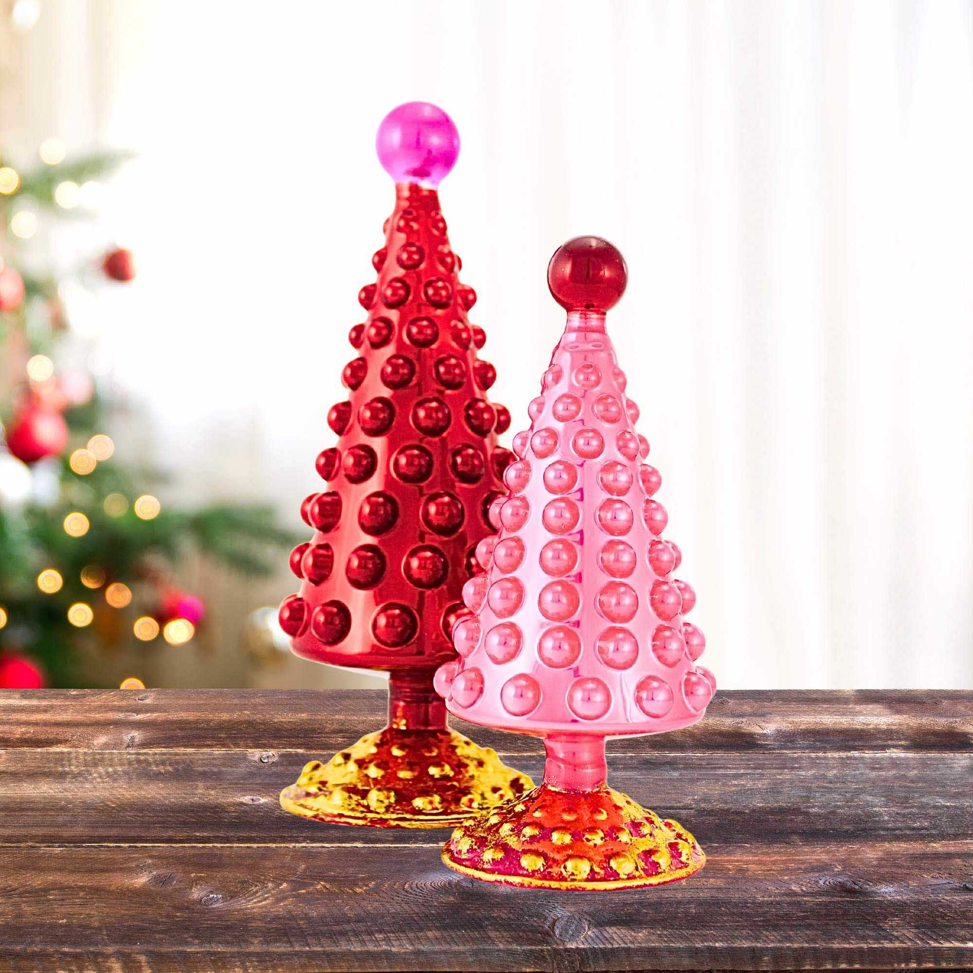 Cody Foster 8.00In Mid-Century Modern Tree Rouge, Glass