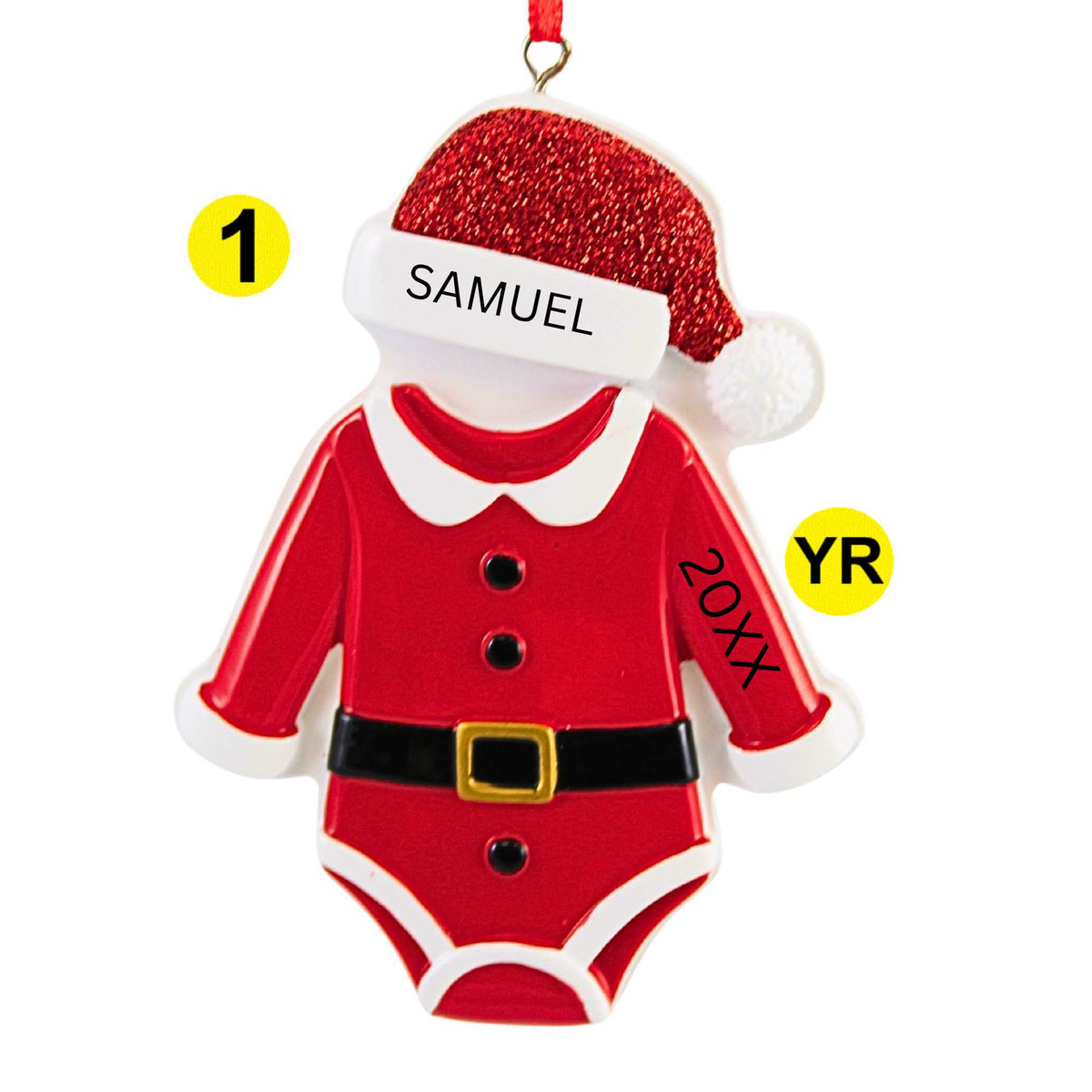 Polarx Baby's First Santa Onesie - - SBKGifts.com