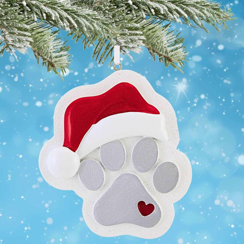 Polarx Paw Print With Santa Hat - - SBKGifts.com