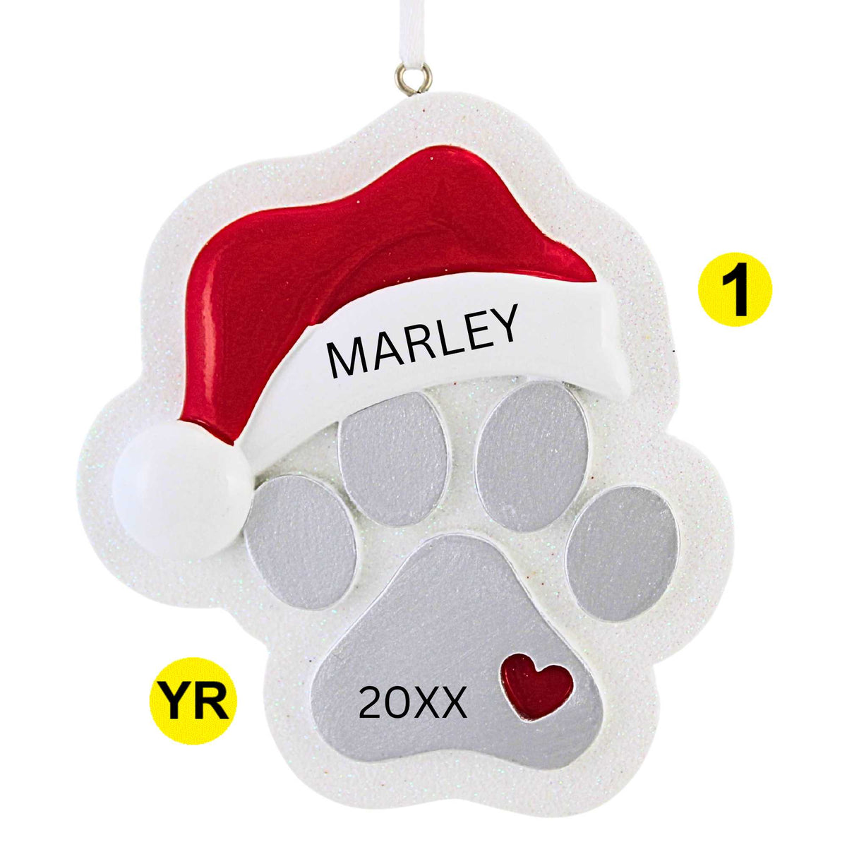 Polarx Paw Print With Santa Hat - - SBKGifts.com
