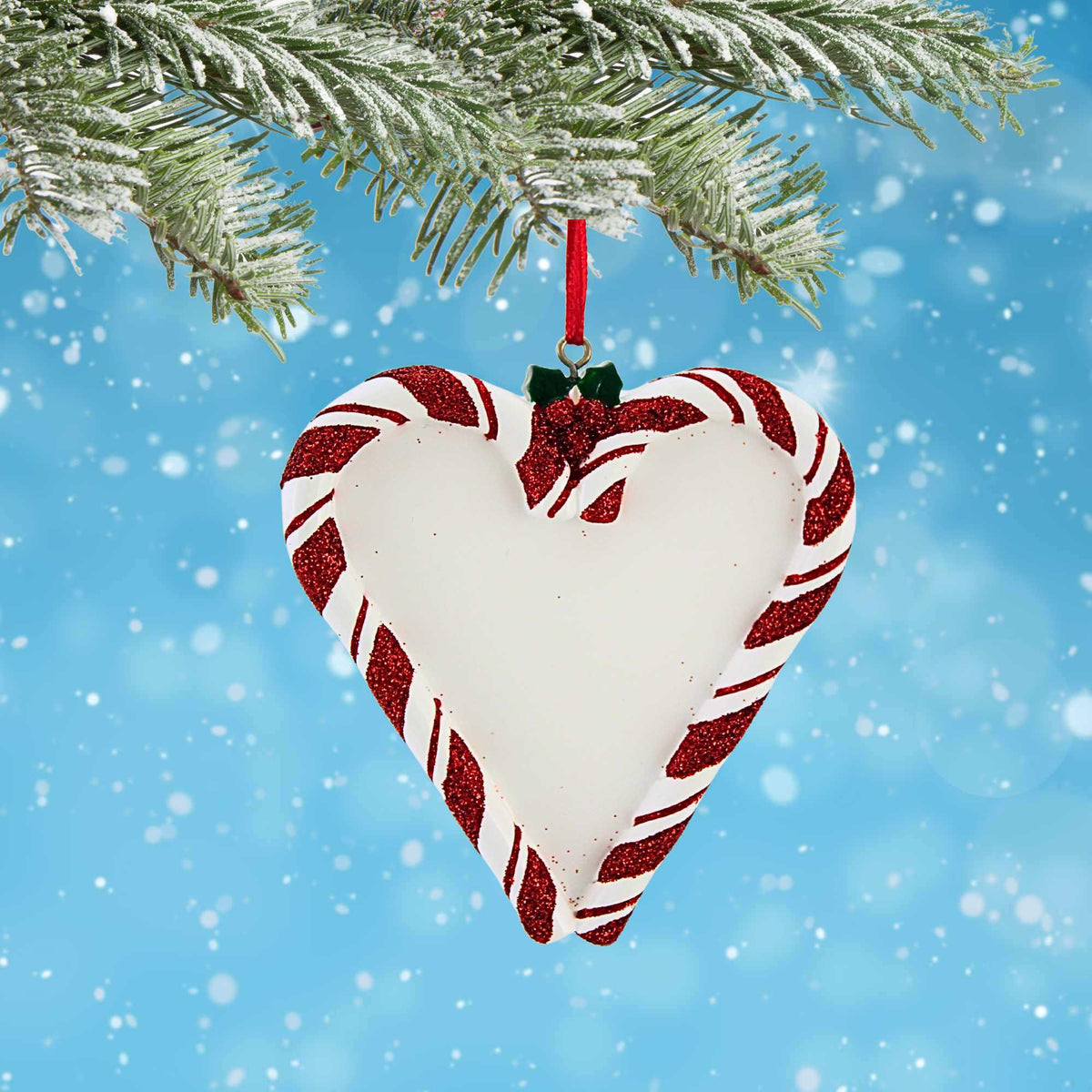 Polarx Candy Cane Heart - - SBKGifts.com