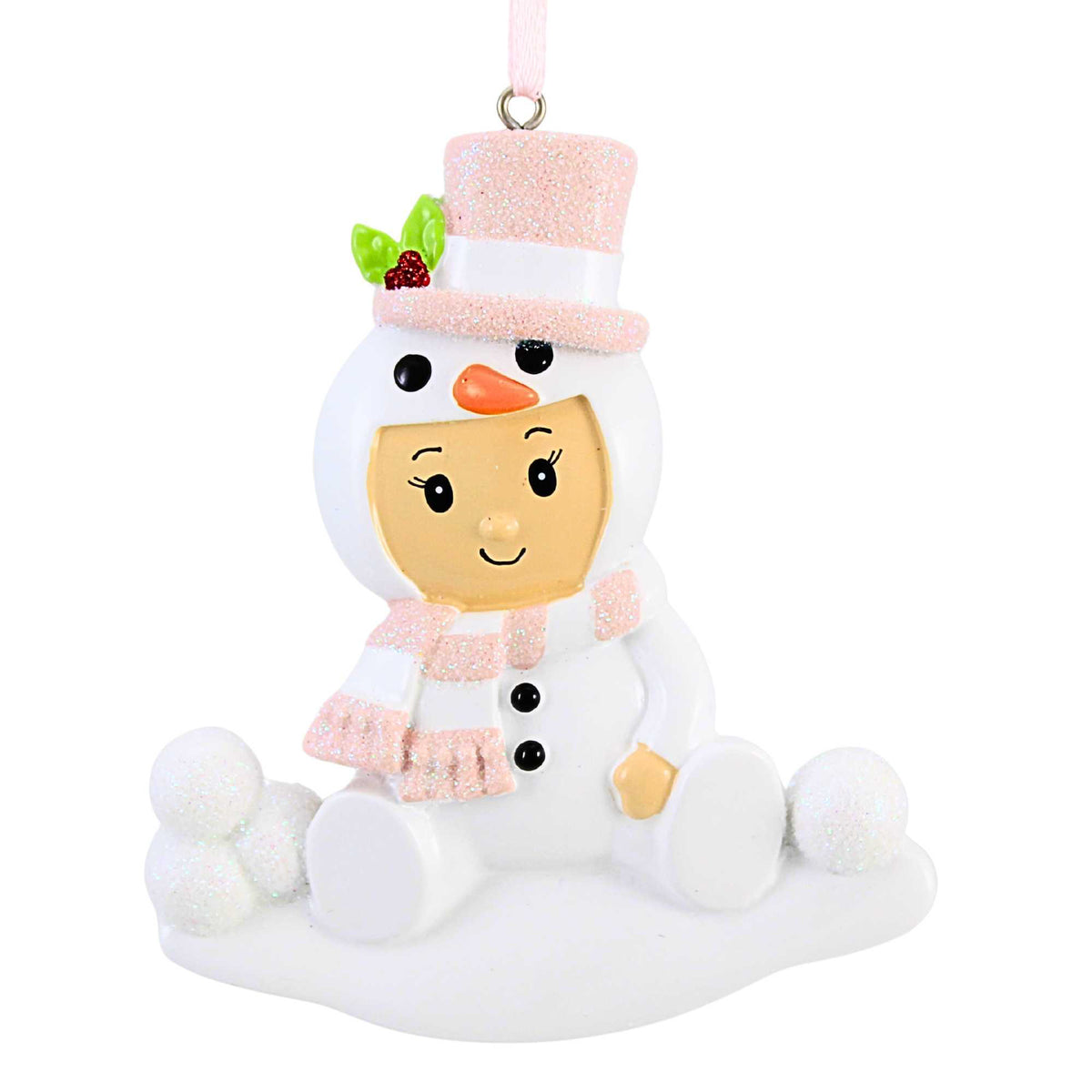Baby Girl In Snowman Outfit 65377