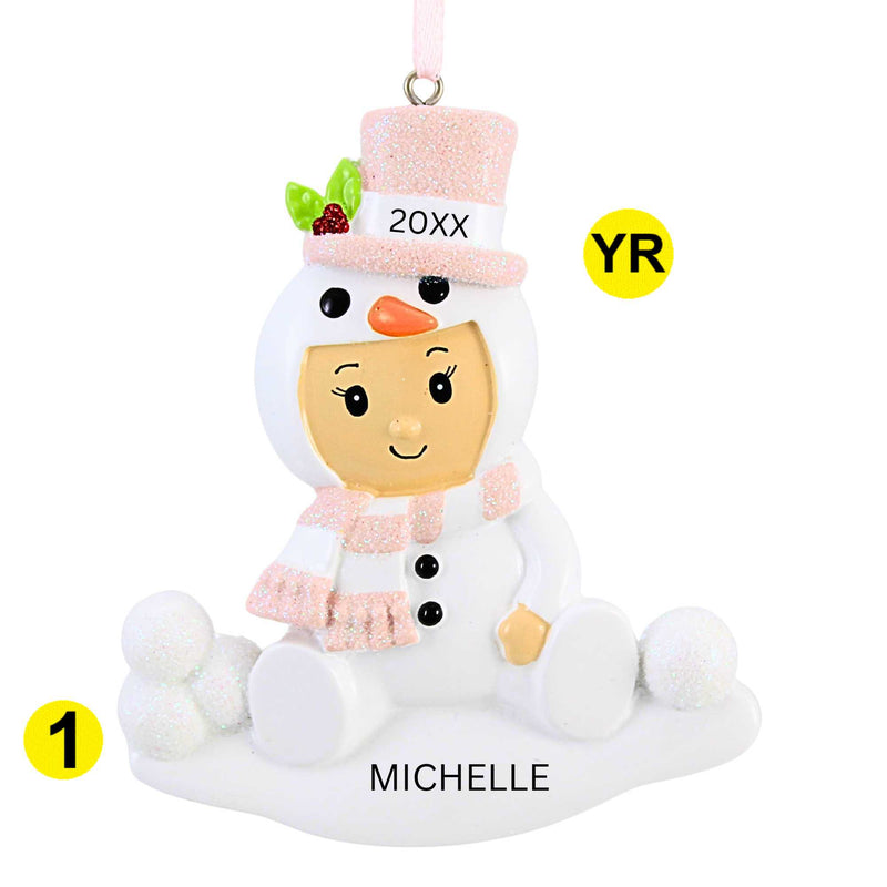 Polarx Baby Girl In Snowman Outfit - - SBKGifts.com