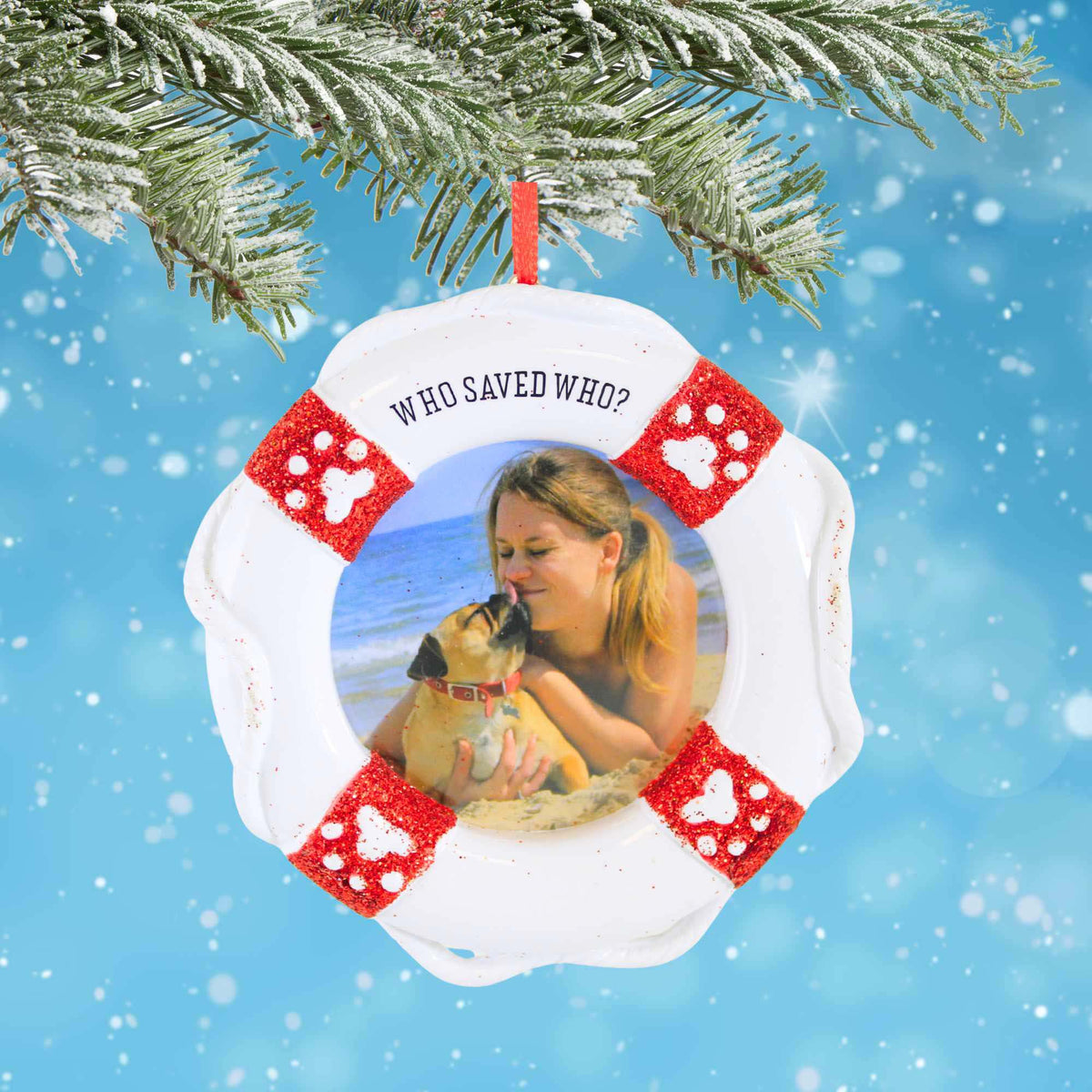 Polarx Who Saved Who Picture Frame Ornament - - SBKGifts.com