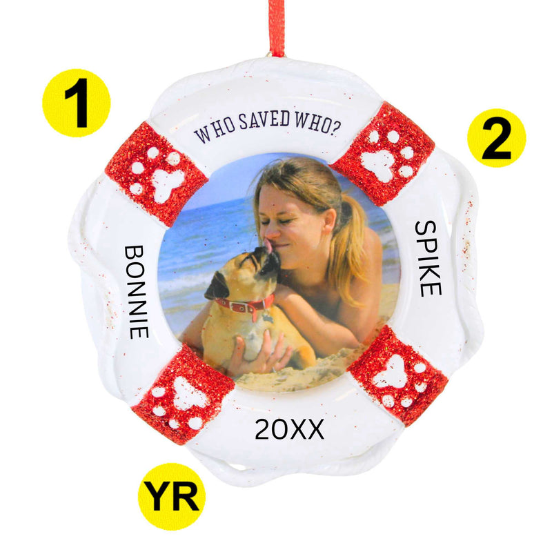 Polarx Who Saved Who Picture Frame Ornament - - SBKGifts.com