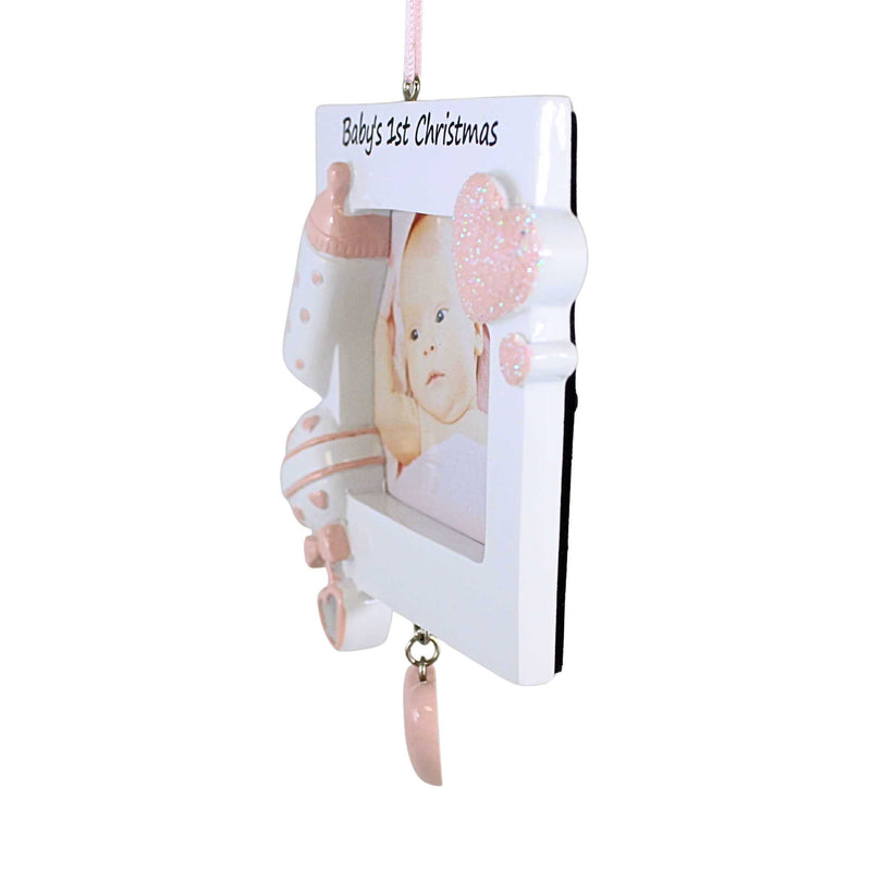 Polarx Baby's Girl First Picture Frame Ornament - - SBKGifts.com
