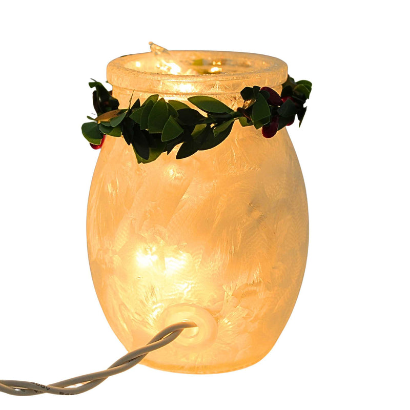 Stony Creek Cardinal Christmas Pre-Lit Small Jar W/Garland - - SBKGifts.com
