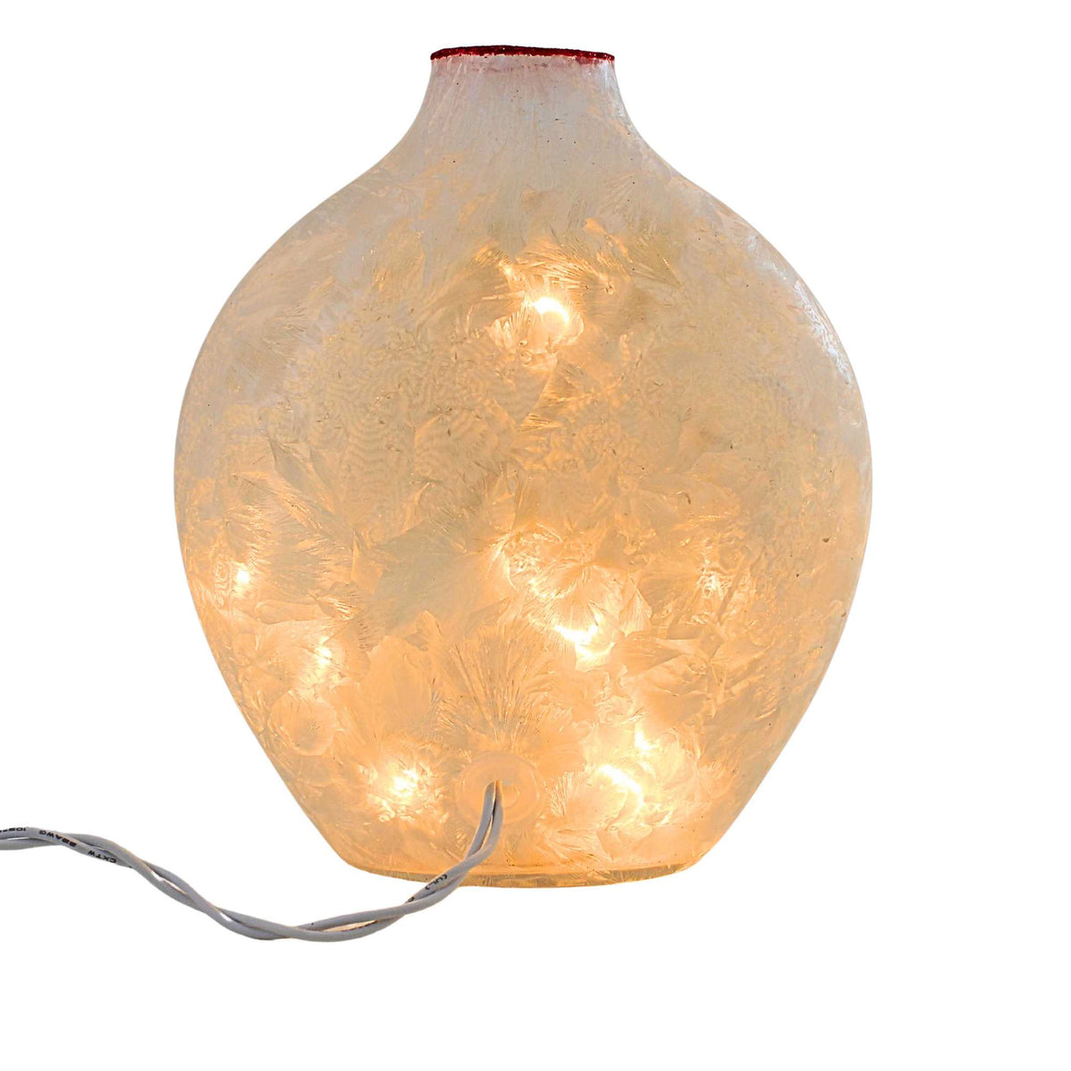 Stony Creek Holiday Bells Pre-Lit Glass Vase - - SBKGifts.com