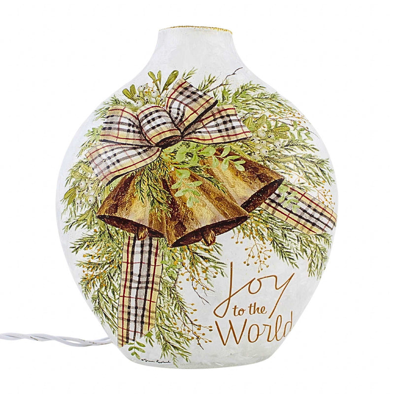 Stony Creek Holiday Bells Pre-Lit Glass Vase - - SBKGifts.com