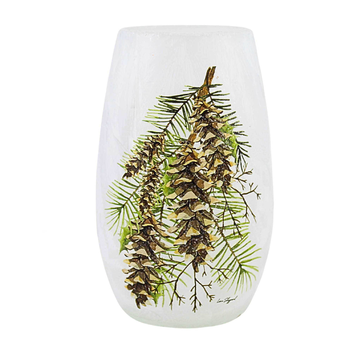 Stony Creek Country Pine Pre-Lit Small Vase - - SBKGifts.com