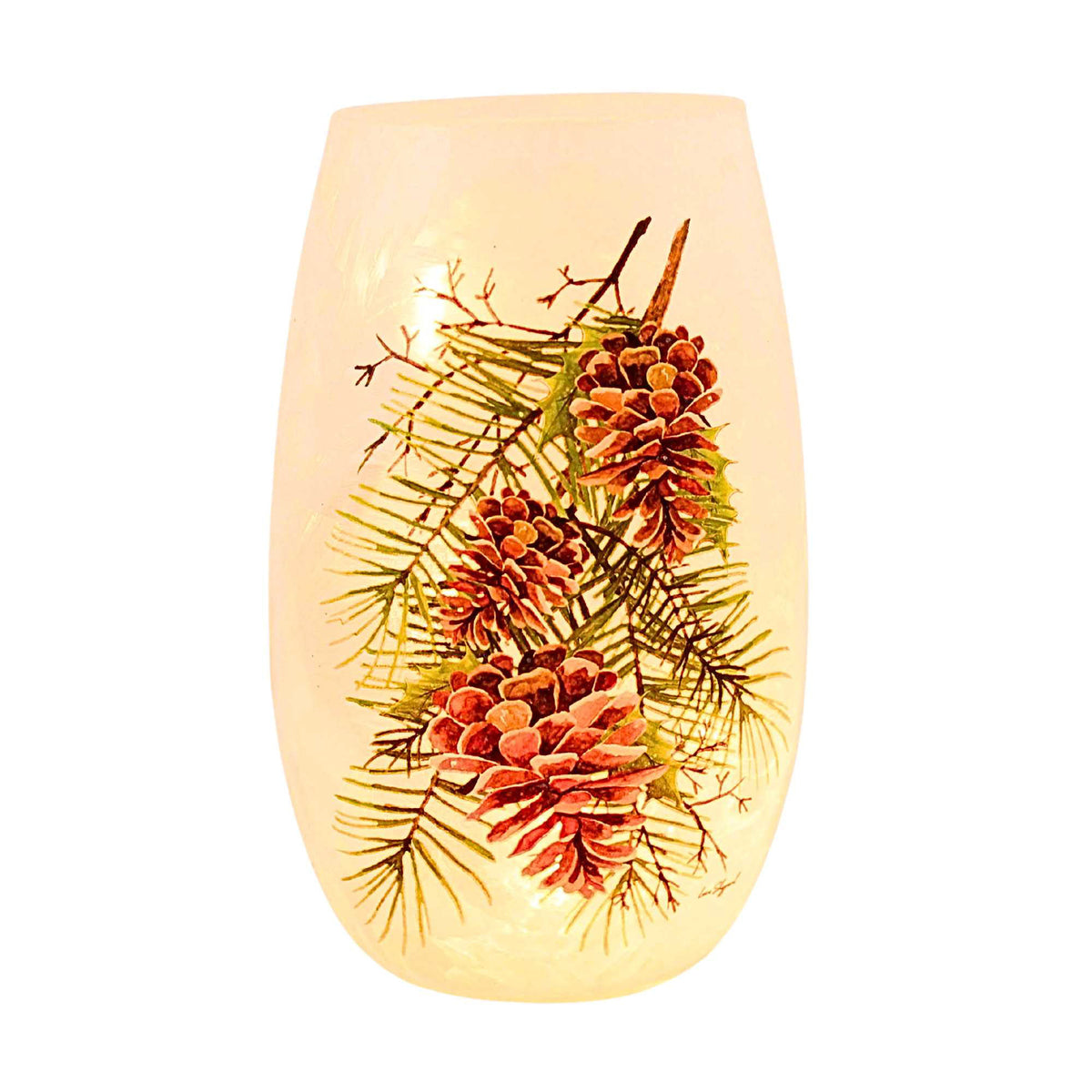 (65407) Country Pine Pre-Lit Small Vase