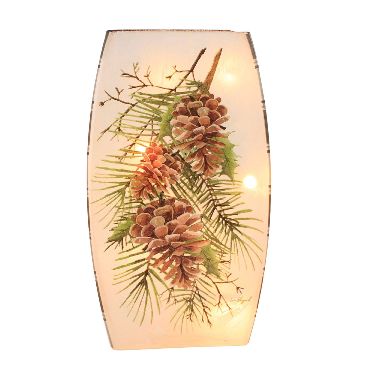 (65409) Country Pine Pre-Lit Small Vase