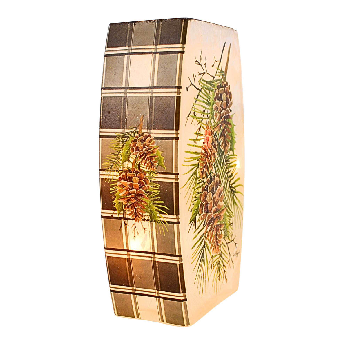 Stony Creek Country Pine Pre-Lit Small Vase - - SBKGifts.com