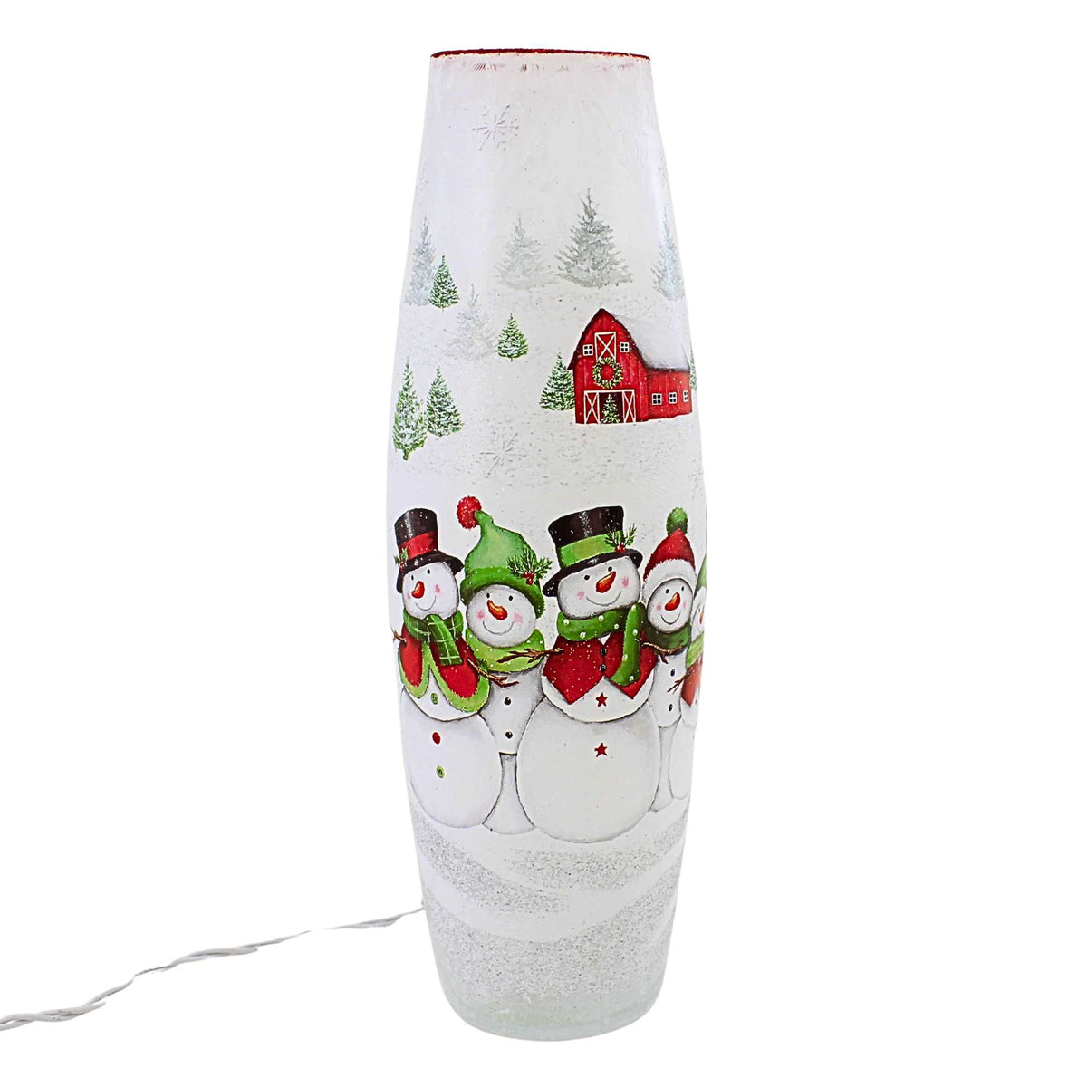 Stony Creek Happy Snowman Pre-Lit Lg Vase - - SBKGifts.com