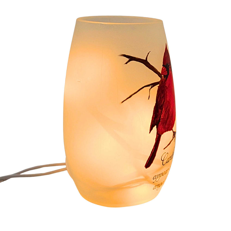 Stony Creek Angel Cardinal Pre-Lit Small Vase - - SBKGifts.com