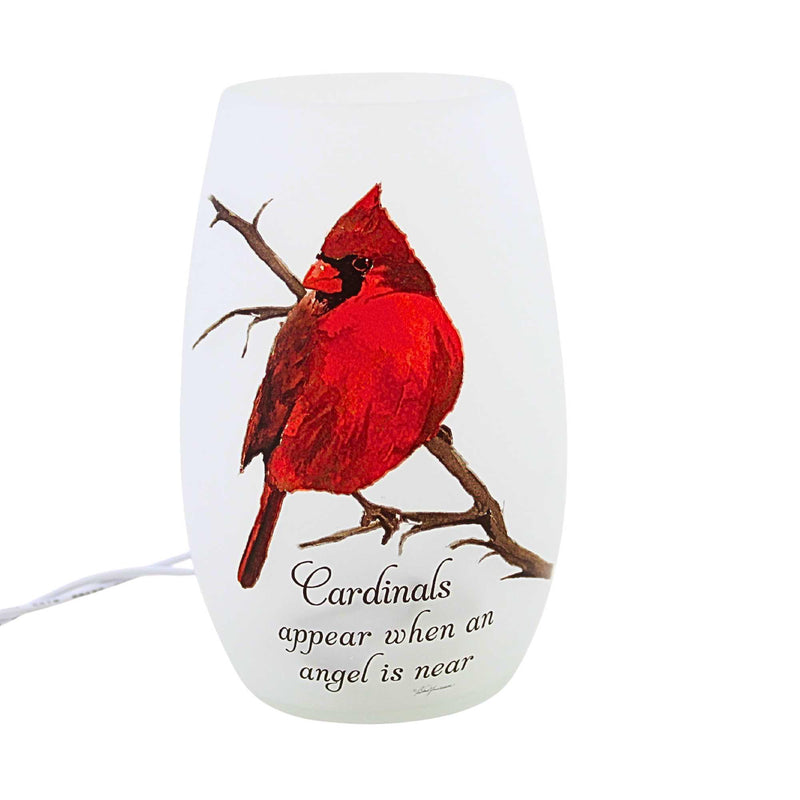 Stony Creek Angel Cardinal Pre-Lit Small Vase - - SBKGifts.com