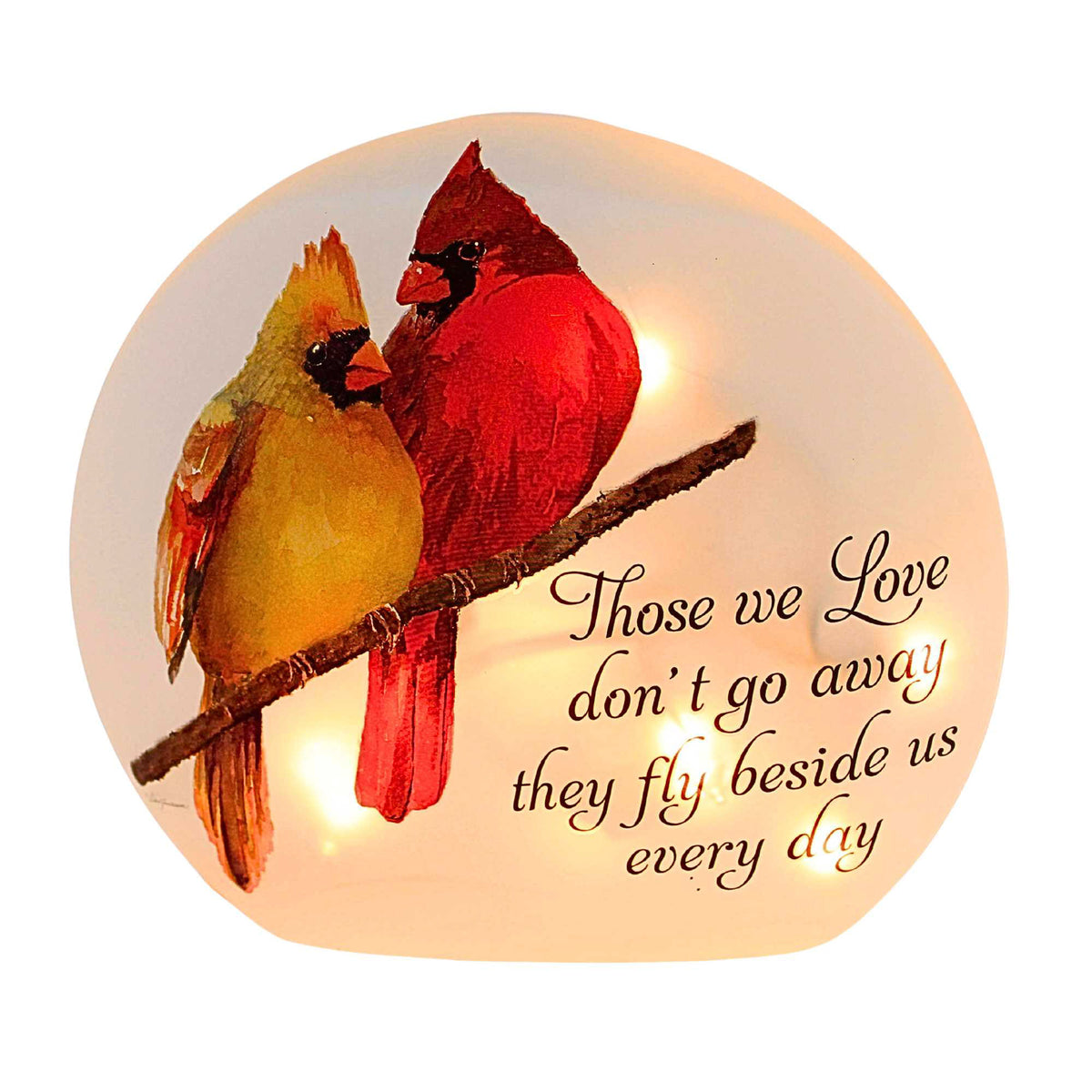 (65422) Angel Cardinals Pre-Lit Small Orb