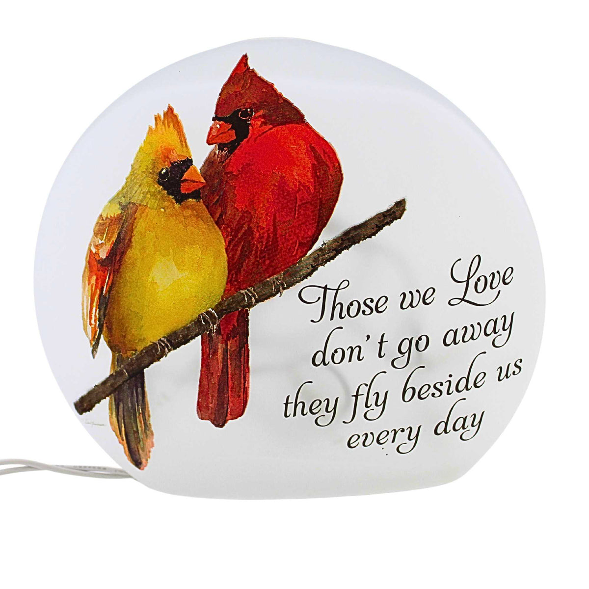 Stony Creek Angel Cardinals Pre-Lit Small Orb - - SBKGifts.com