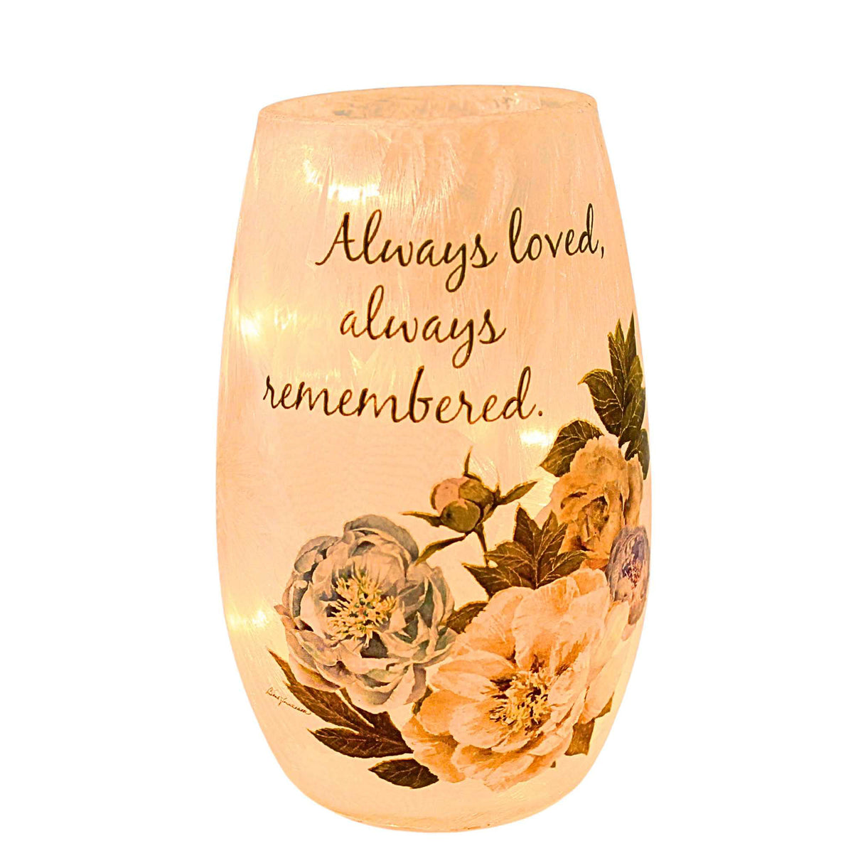 (65424) Always Loved Always Remembered Pre-Lit Small Vase