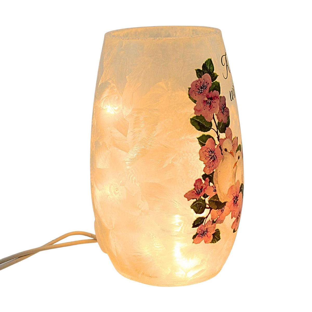 Stony Creek Dove Love Pre-Lit Small Vase - - SBKGifts.com