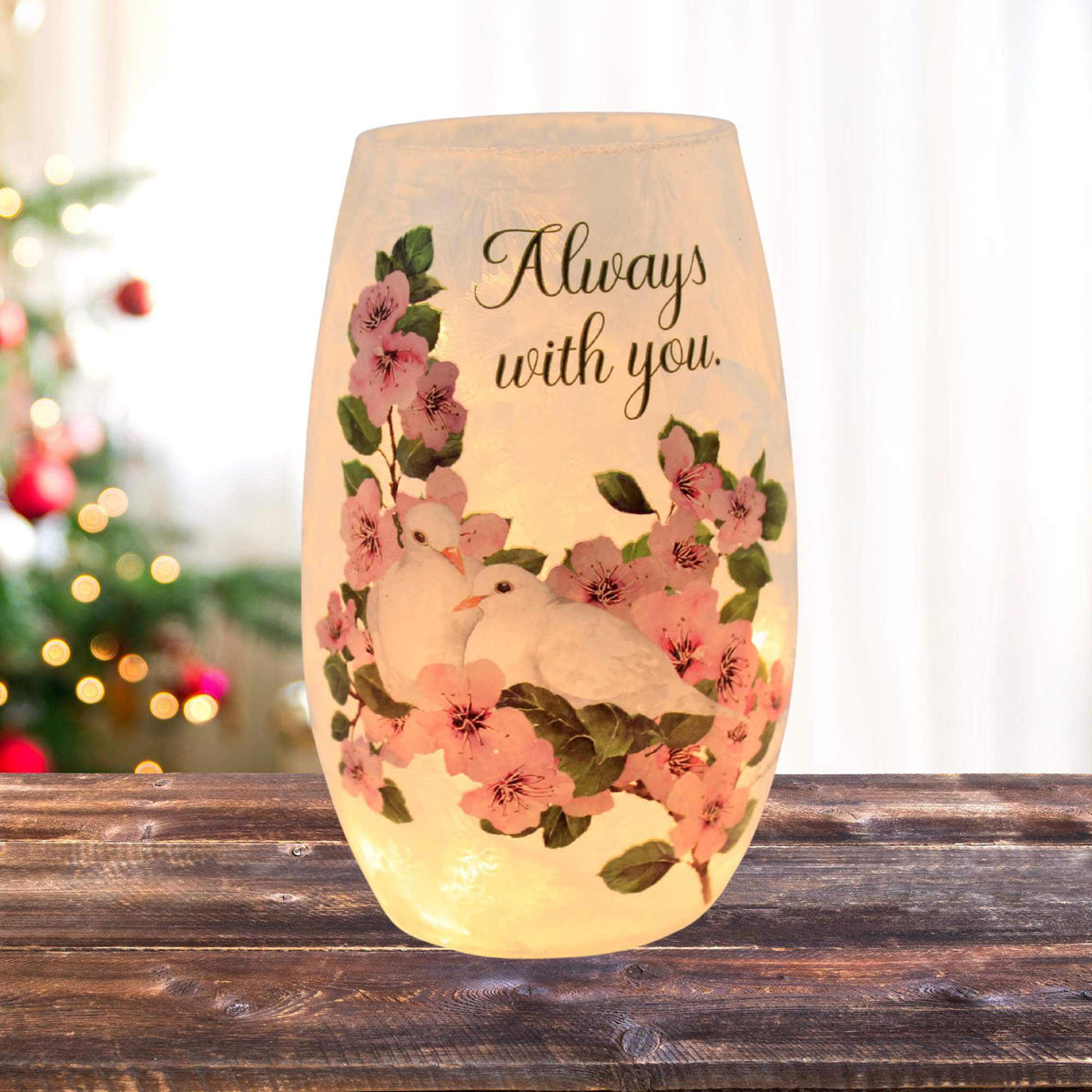 Stony Creek Dove Love Pre-Lit Small Vase - - SBKGifts.com
