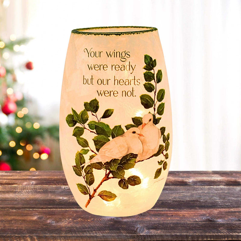 Stony Creek Dove Love Pre-Lit Small Vase - - SBKGifts.com