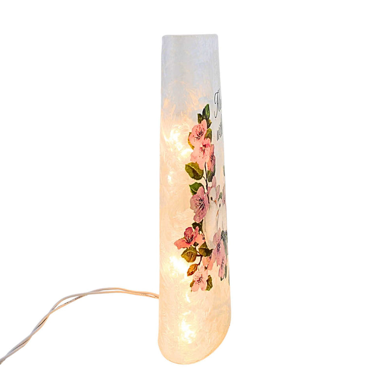 Stony Creek Dove Love Pre-Lit Large Glass Vase - - SBKGifts.com