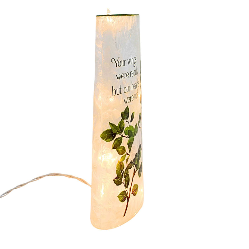 Stony Creek Dove Love Pre-Lit Large Glass Vase - - SBKGifts.com