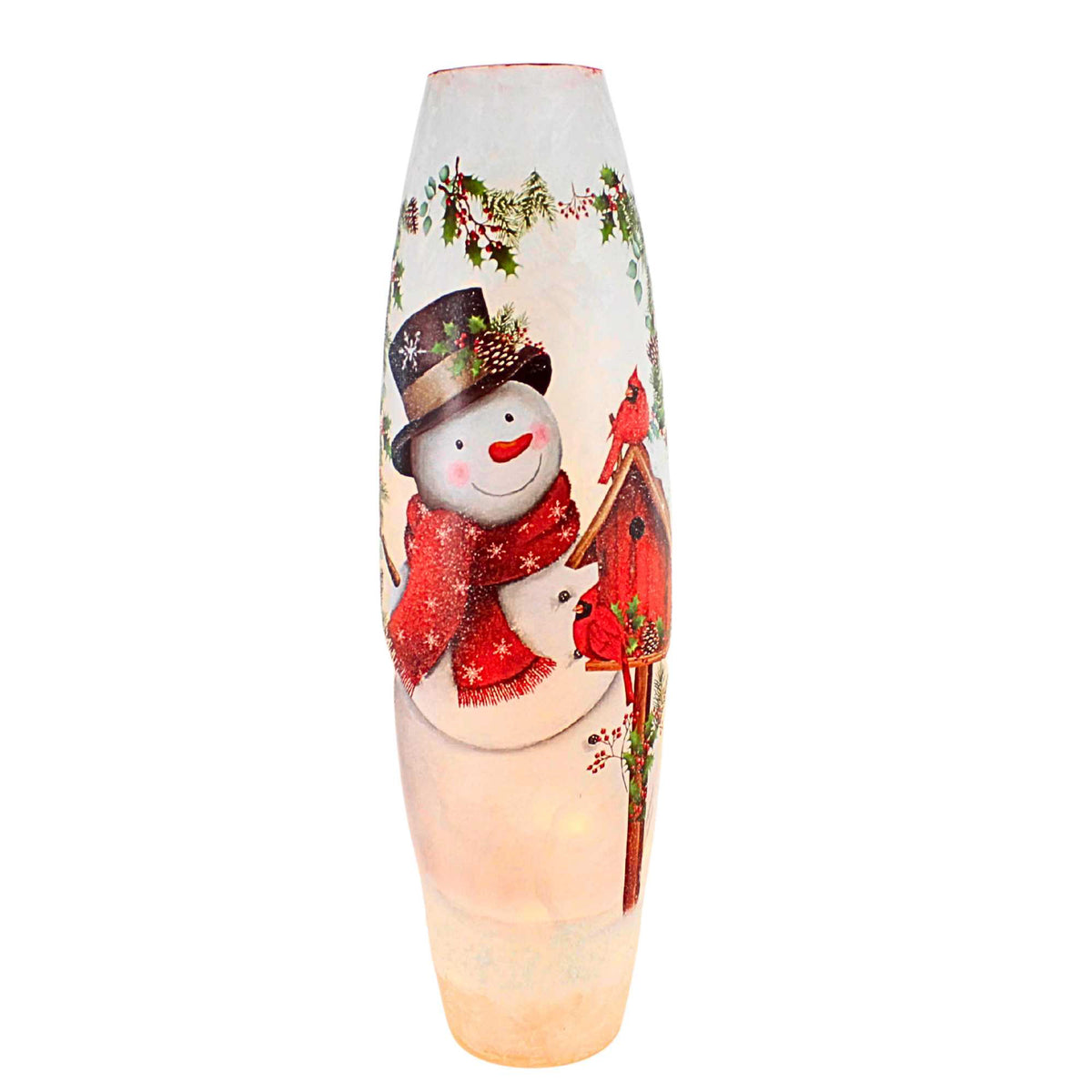 (65432) Happy Snowman Pre-Lit Super Colossal Vase