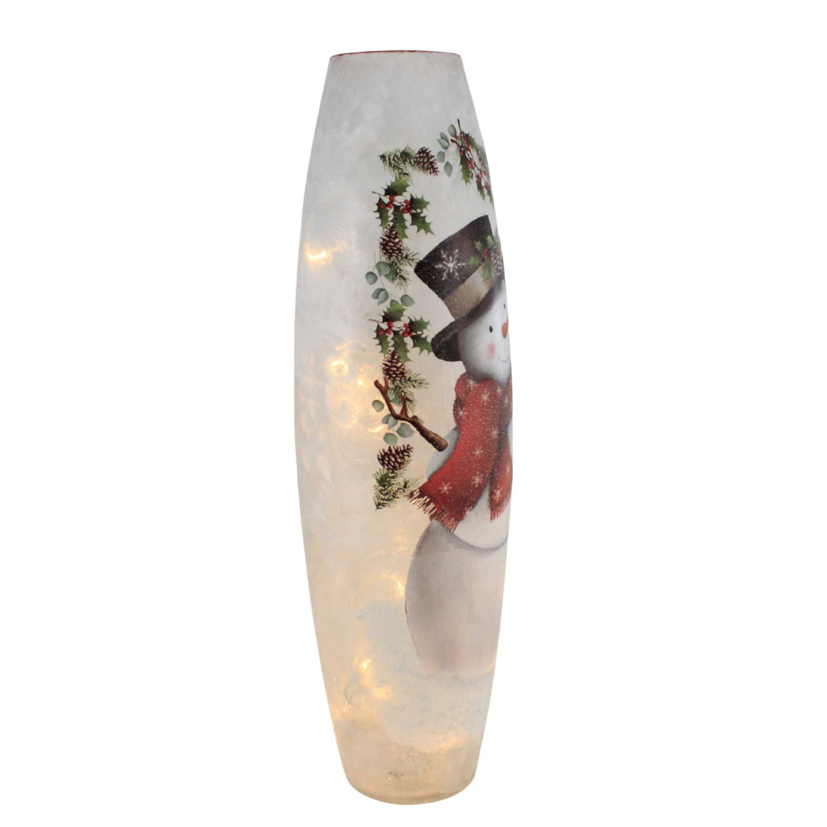 Stony Creek Happy Snowman Pre-Lit Super Colossal Vase - - SBKGifts.com