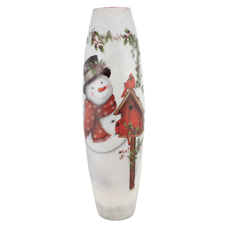 Stony Creek Happy Snowman Pre-Lit Super Colossal Vase - - SBKGifts.com