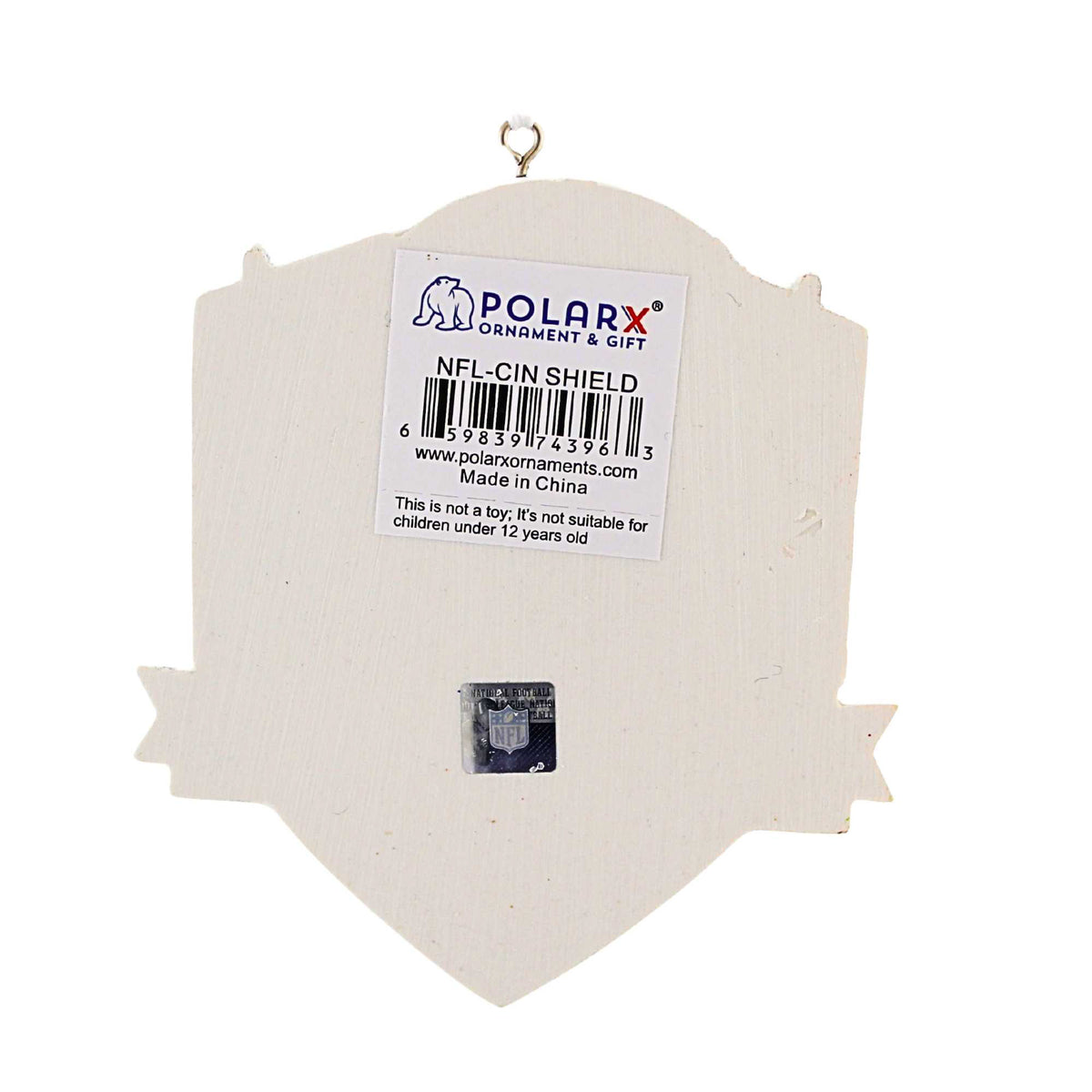 Polarx Nfl Cincinnati Bengals Personalized Shield Ornament - - SBKGifts.com