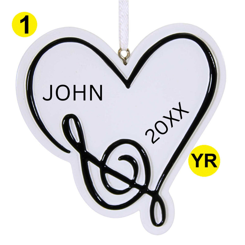 Polarx Music Note Heart - - SBKGifts.com