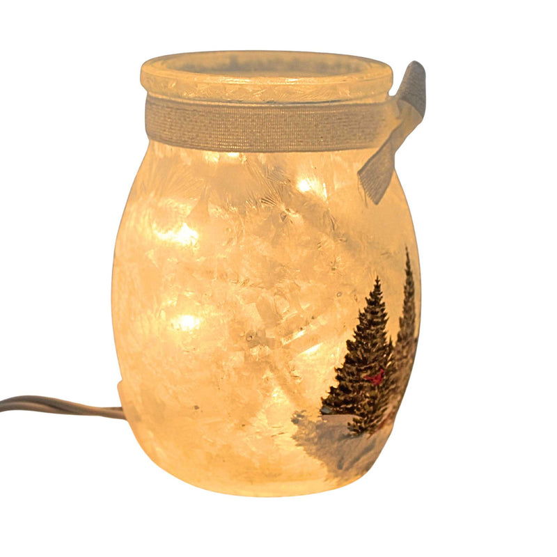 Stony Creek Forest Snowman Pre-Lit Small Jar - - SBKGifts.com